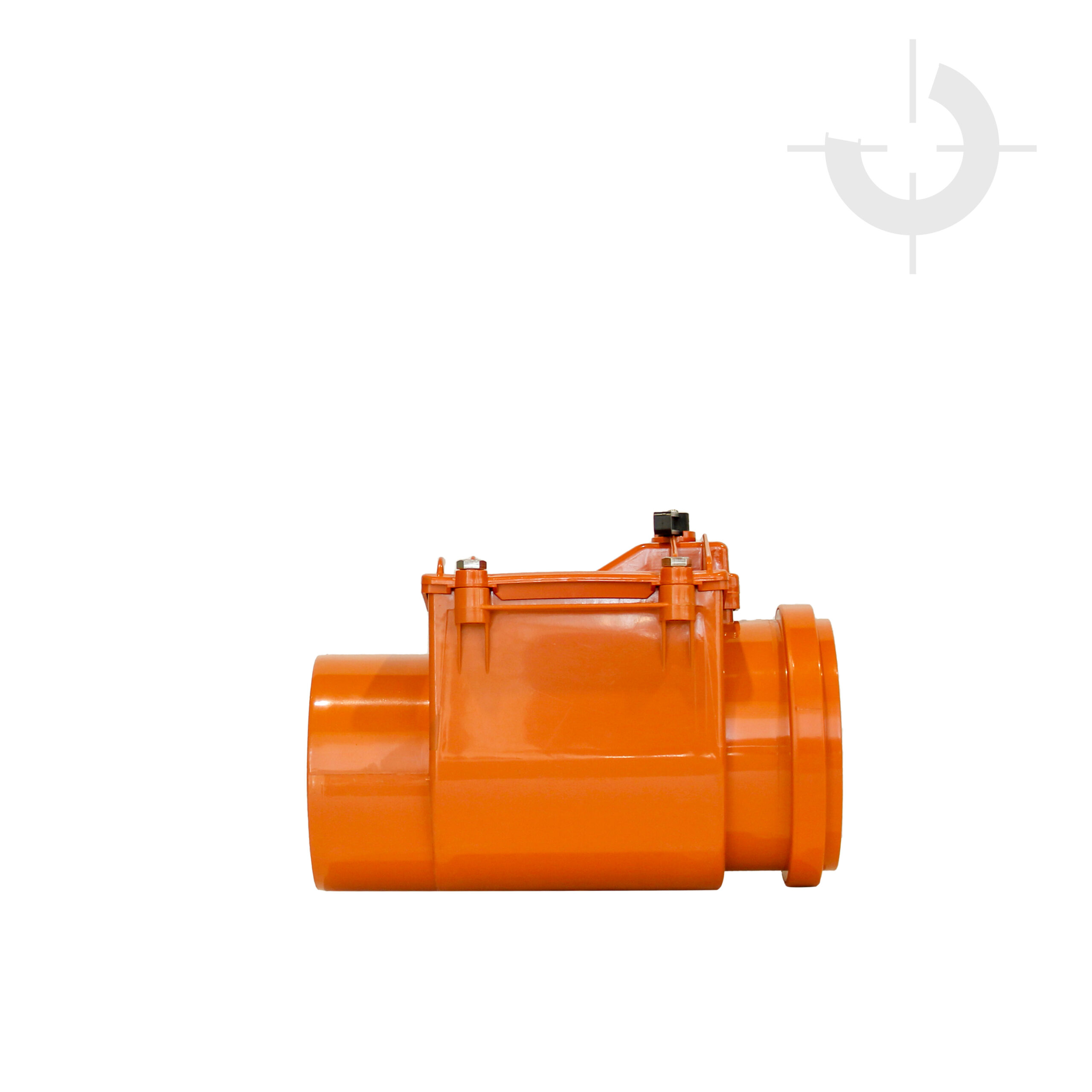uPvc Non Return Valve 160MM PN6 R/J Meti RAL8023